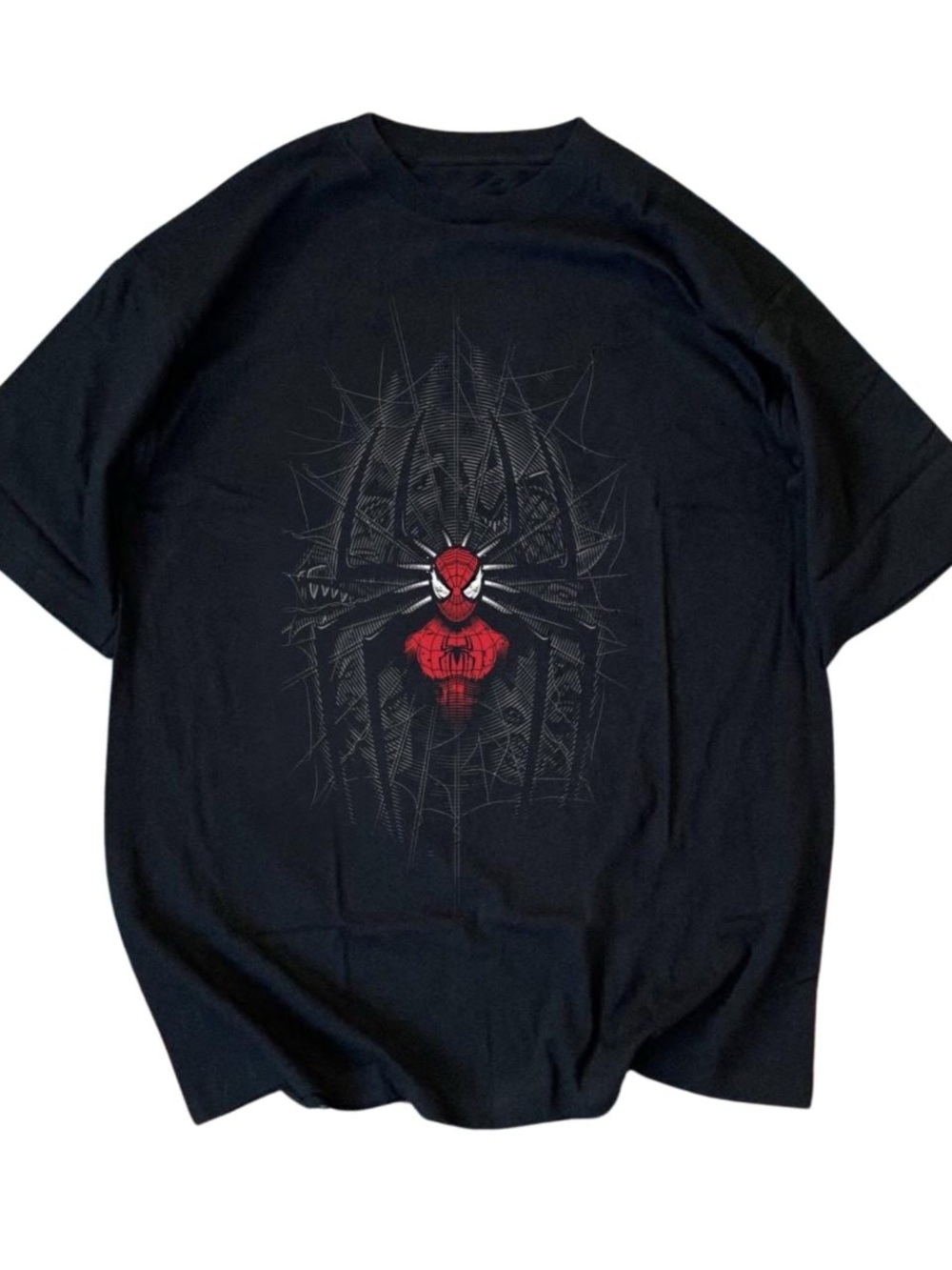 Gildan Black Short-Sleeve Spider-Man Graphic Tee